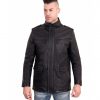 BLACK COLOR NAPPA LAMB LEATHER JACKET 4 POCKETS