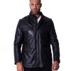 BLACK LAMB LEATHER JACKET FOUR POCKETS
