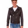 Black Perfecto Wizened Lamb Leather Biker Jacket