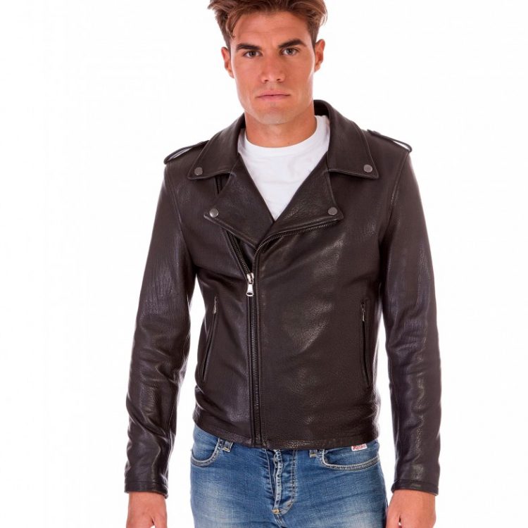 Black Perfecto Wizened Lamb Leather Biker Jacket
