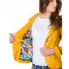 Yellow Color Lamb Leather Two Buttons Jacket Smooth Effect